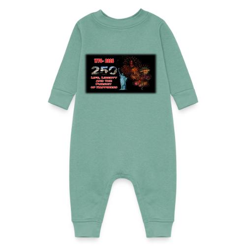 1776 - 2026 - 250 Years USA | Fireworks - Baby Fleece One Piece