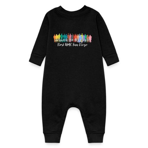 a church for all people - with colorful graphic - Baby Fleece One Piece