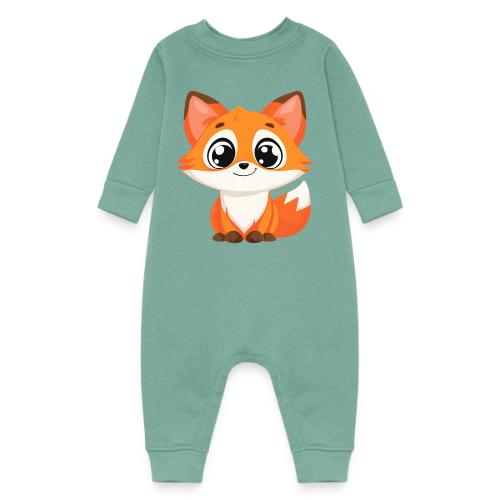 Adorable Cartoon Fox with Big Innocent Eyes - Baby Fleece One Piece