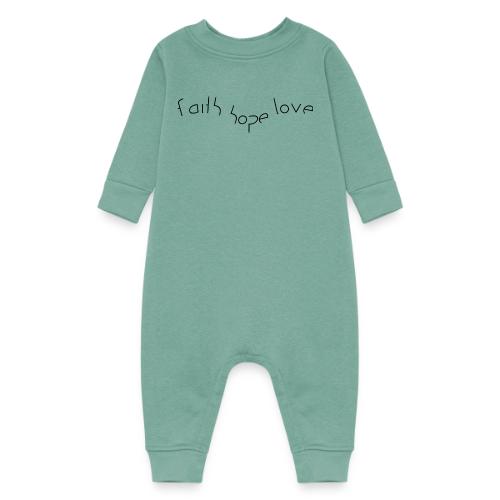 faith hope love - Baby Fleece One Piece