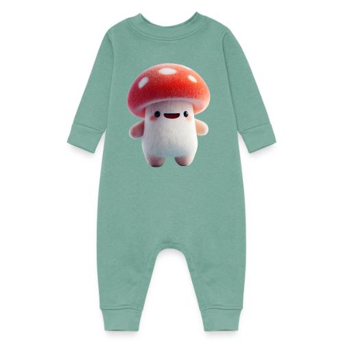 Mushroom: Red Forest Friend - Baby Fleece One Piece