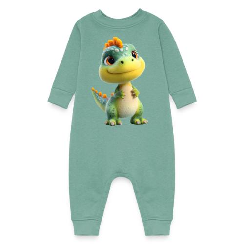 Playful 3D Baby Dinosaur - Baby Fleece One Piece