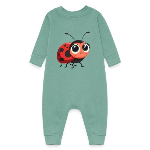 Cute Cartoon Ladybug Full of Joy - Baby Fleece One Piece