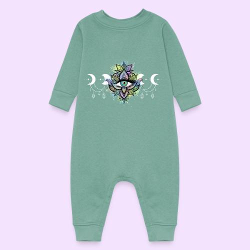 Third Eye Mandala - Moon Cycle Design - Baby Fleece One Piece