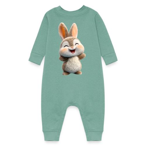 Joyful Baby Rabbit - Baby Fleece One Piece
