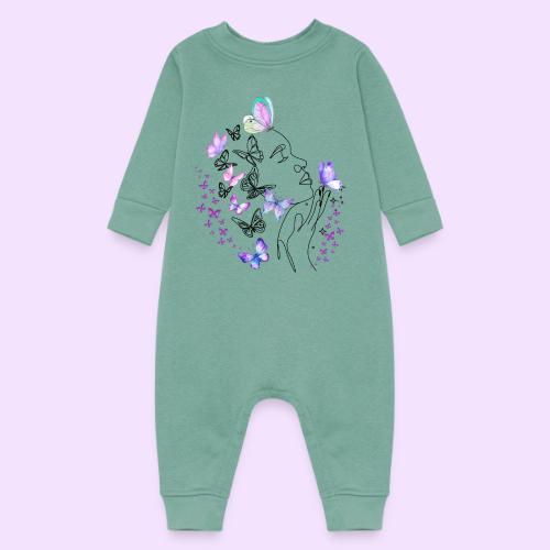 Dreamy Butterfly Goddess - Fairytale Design - Baby Fleece One Piece