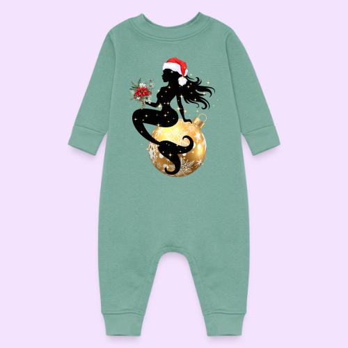 Merry Mermaid - Christmas Edition Design - Baby Fleece One Piece