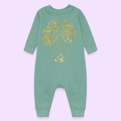 Queen Of Butterflies - Goddess Design - Baby Fleece One Piece