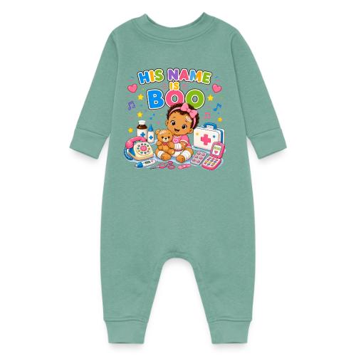 His Name Is Boo - Girl-B - Baby Fleece One Piece