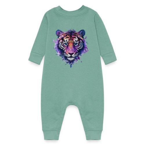 Mystic Violet Tiger - Baby Fleece One Piece