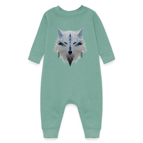 Ivory Grace Wolf - Baby Fleece One Piece