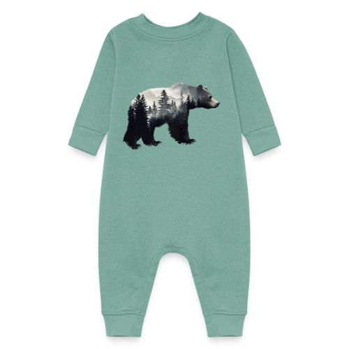Forest Within the Bear - Baby Fleece One Piece