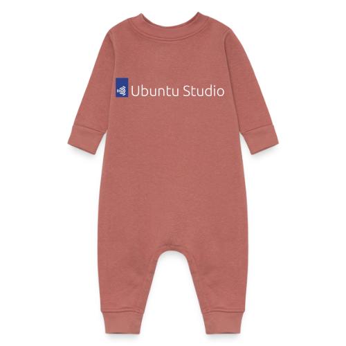 Ubuntu Studio Logo 2022 - White - Baby Fleece One Piece