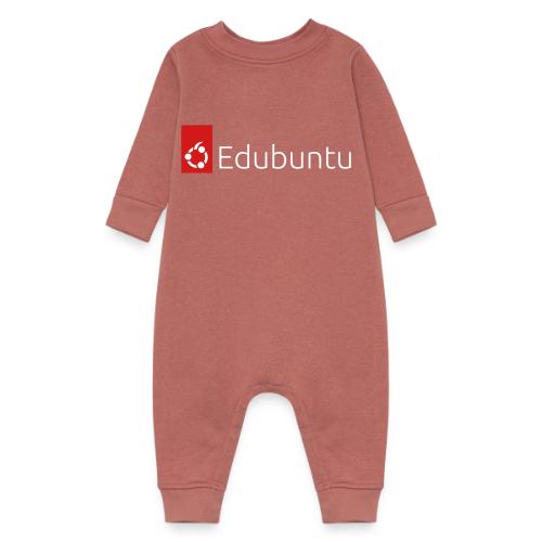 Edubuntu Logo 2023 - White - Baby Fleece One Piece