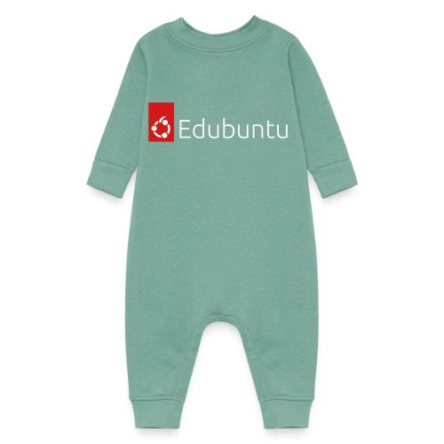 Edubuntu Logo 2023 - White - Baby Fleece One Piece