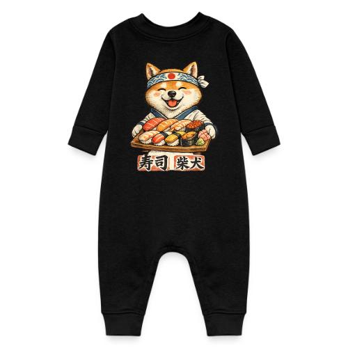 Funny Shiba Inu Sushi Kawaii Dog Tee - Baby Fleece One Piece