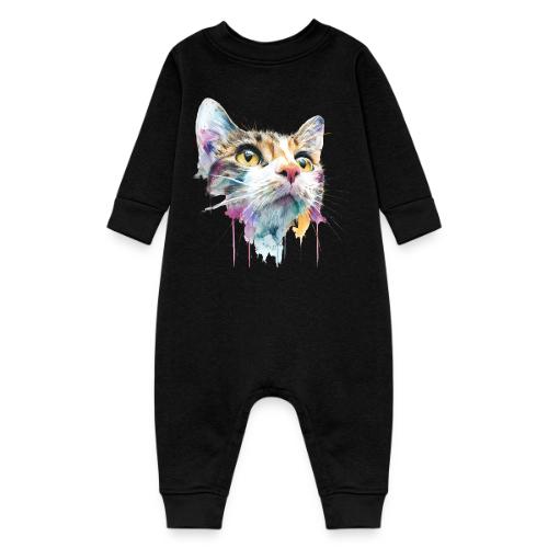 Chromatic Cat Splash - Baby Fleece One Piece