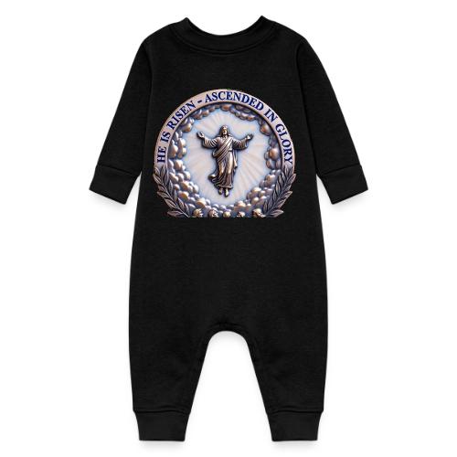 He Is Risen Ascended In Glory T Shirt, Gift - Baby Fleece One Piece