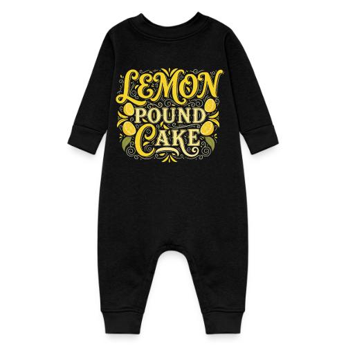 Lemon Pound Cake Vintage Flourish - Baby Fleece One Piece
