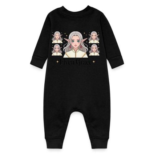 Elven Grace Fantasy Elf Maiden Graphic Magic - Baby Fleece One Piece