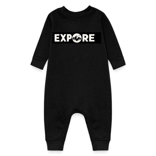 Adventure Oxygen Nature Mountain Forest Typography - Baby Fleece One Piece
