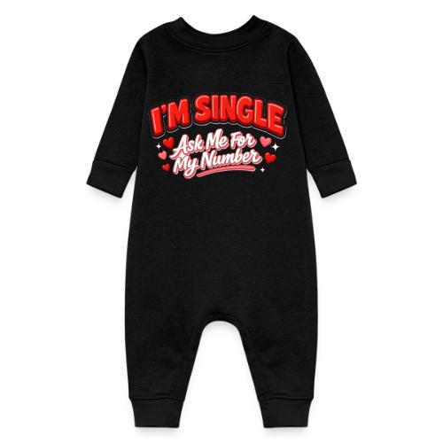 I’m Single Retro Bubble - Baby Fleece One Piece