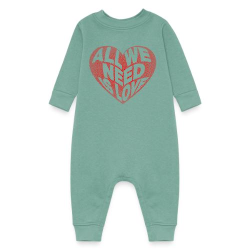 All We Need is Love in Heart - Baby Fleece One Piece