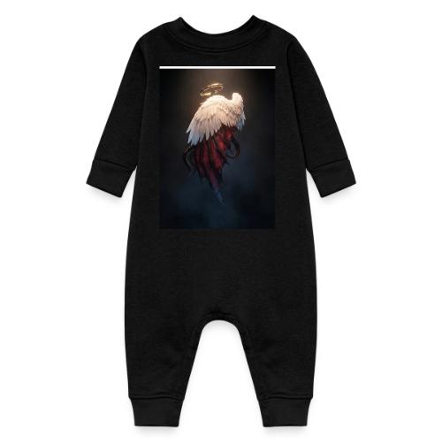Angel vs Demon Wings Dark Aesthetic Gothic T-Shirt - Baby Fleece One Piece