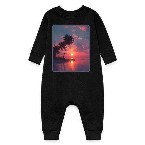 Tropical Sunset Ocean Reflection Design - Baby Fleece One Piece