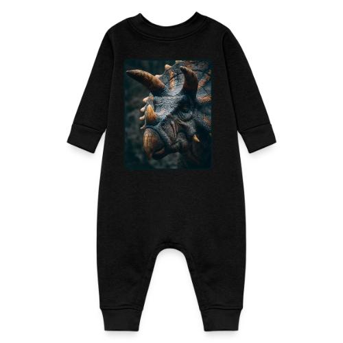 Triceratops Detailed Portrait Design - Baby Fleece One Piece