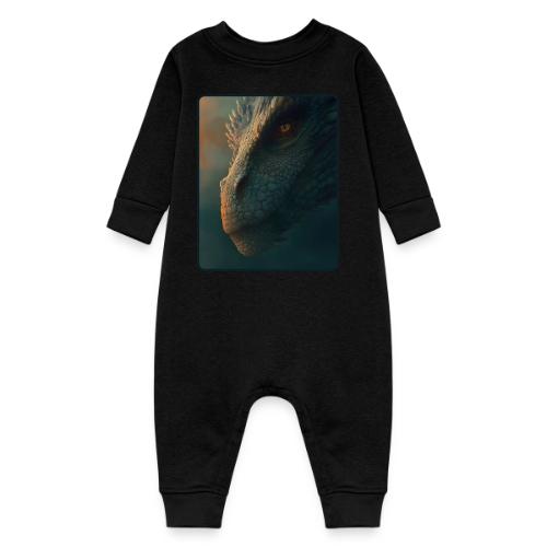 Golden Eye Dragon Close-Up Design - Baby Fleece One Piece