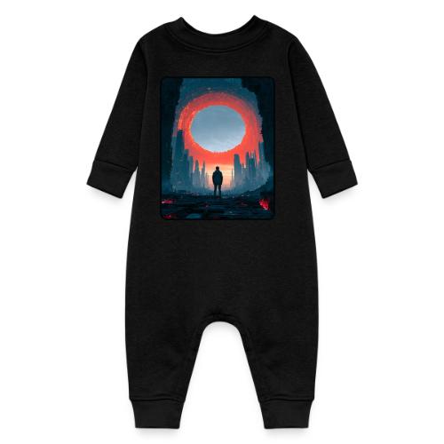 Cosmic Portal Future City Design - Baby Fleece One Piece