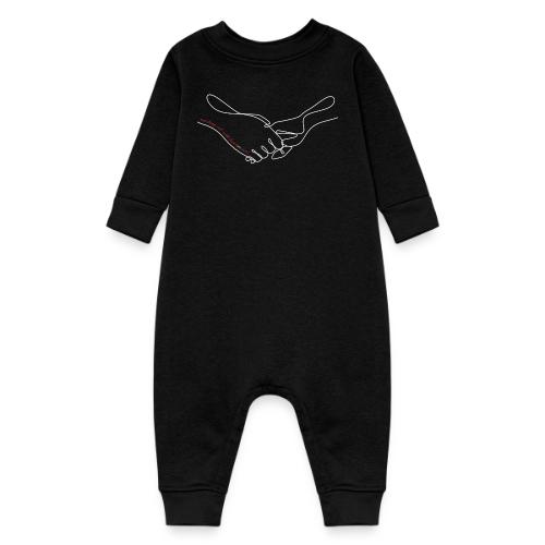 Reaching Out With Love (white outlines) - Baby Fleece One Piece