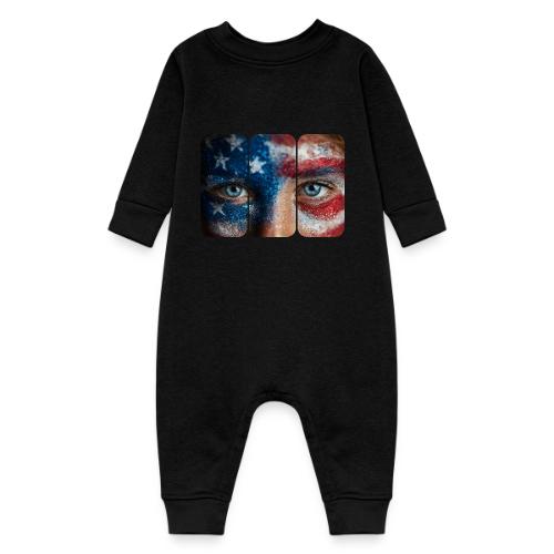 USA: Stars in Her Eyes - Baby Fleece One Piece