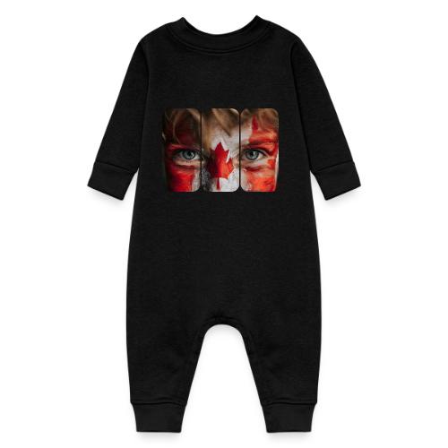 Canada: Maple Leaf Gaze - Baby Fleece One Piece