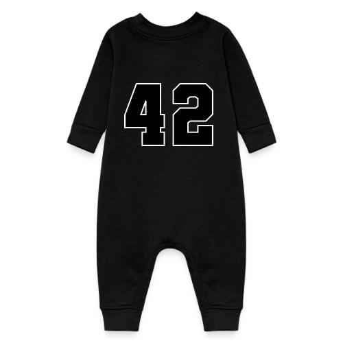 Varsity Number 42 Sports Style - Baby Fleece One Piece