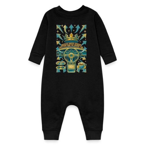 Backseat Driver T Shirt, Funny Dad Gift - Baby Fleece One Piece