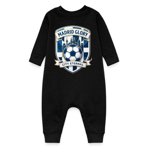 Madrid Skyline Glory T Shirt, Madrid Fan Gift - Baby Fleece One Piece