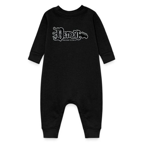 DETROIT GUITAR WTTD BLK SLR REG FONT - Baby Fleece One Piece