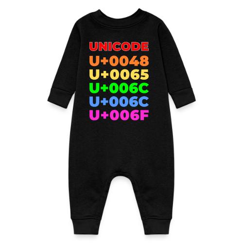 Hello, in unicode - Baby Fleece One Piece