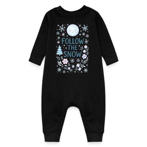 Follow the Snow – Cozy Winter Watercolor - Baby Fleece One Piece