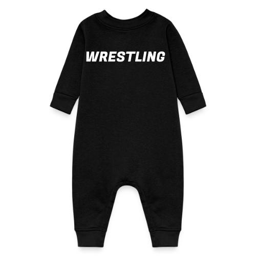 WRESTLING - Heavy Type / White - Baby Fleece One Piece
