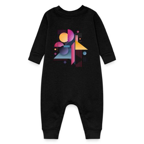 Color Pulse Geometry - Baby Fleece One Piece