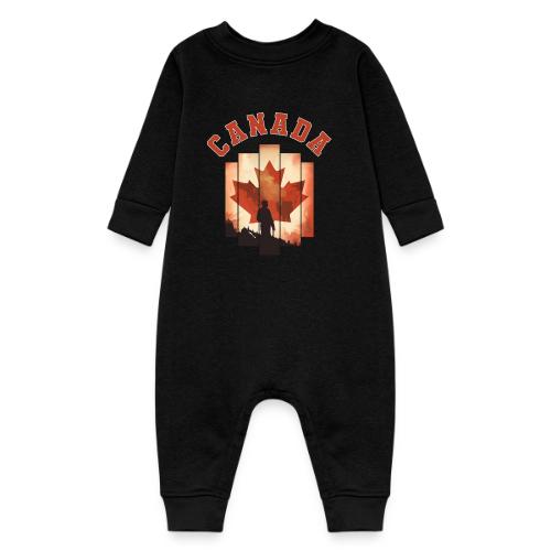 Proud Canadian Shadow - Baby Fleece One Piece