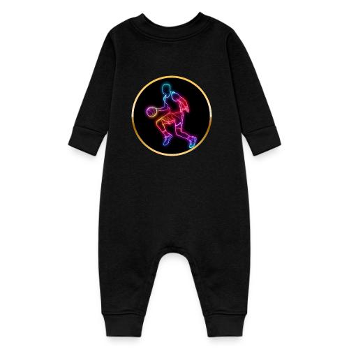 Basketball: Neon Dribble Pulse - Baby Fleece One Piece