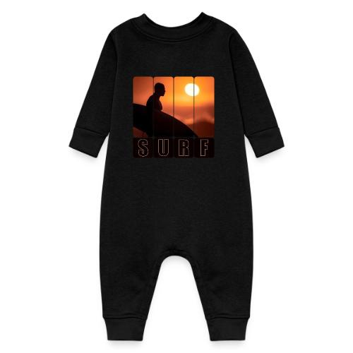 Surfing: Sunset Surf Panels - Baby Fleece One Piece