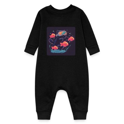 Cyber Cat Splash - Baby Fleece One Piece