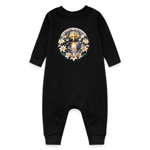 Easter The Tomb Is Empty T Shirt, Christian Gift - Baby Fleece One Piece