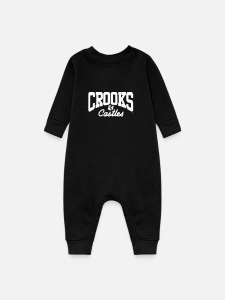 Crooks And Castles - Baby Fleece One Piece - black - Front