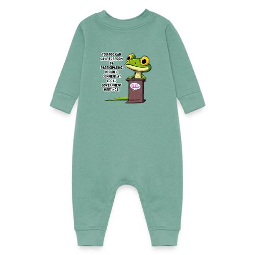 Public Comment Lizard Design - Baby Fleece One Piece